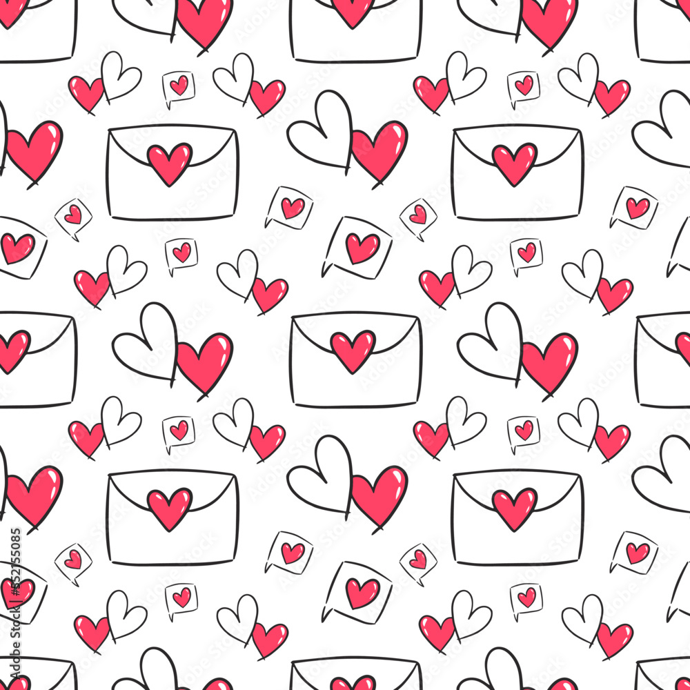 Valentines day seamless pattern design Valentines day seamless pattern design