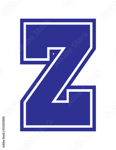 Font College Logo Capital Letter Z