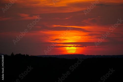 Sonnenuntergang vom Hexentanzplatz Harz