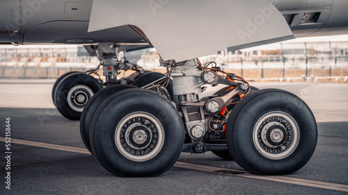 landing gear of an modern airliner