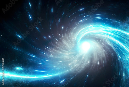 Vortex, time and space coming together in all, beautiful background, fantasy, sci-fi, space, vortex, colors, blue, green, illustration, digital