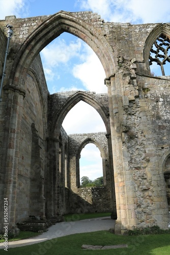 Bolton Abbey ruins of a monastery in Yorkshire  England UK