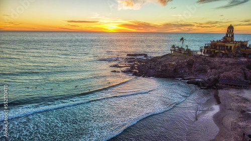 sunset over the sea