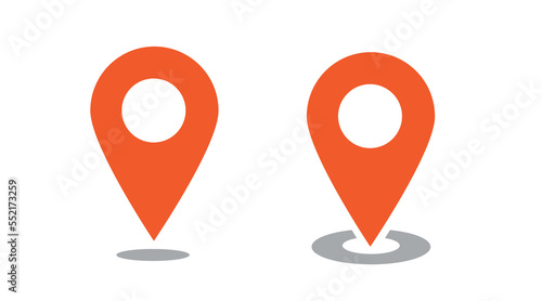 Map pin vector icon, gps pointer. Location sign. Locate symbol. 10 EPS.