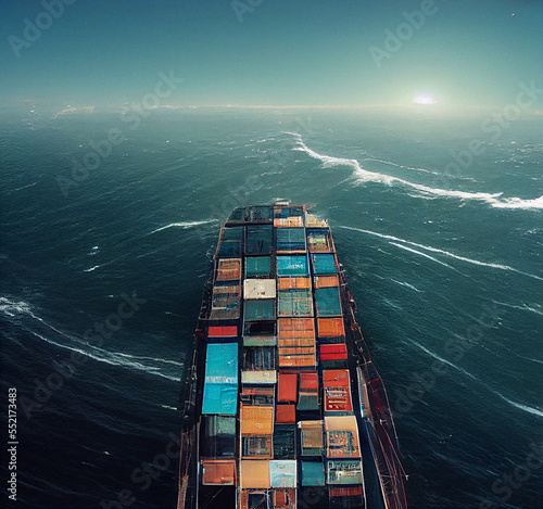 Container Ship - Generative AI