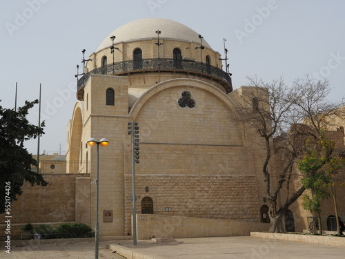 The Hurva Synagogue in the Jewish Quarter of the Old City of Jerusalem - Israel