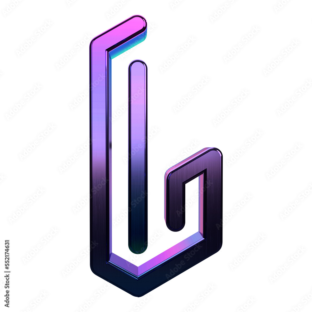 Isolated 3D Logo of Letter L and G on White Background. Isolated 3D Logo of Letter L and G on White Background.