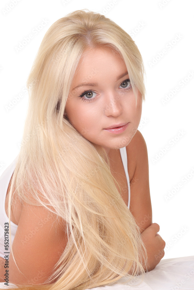 Portrait of a sensual young blond woman Portrait of a sensual young blond woman