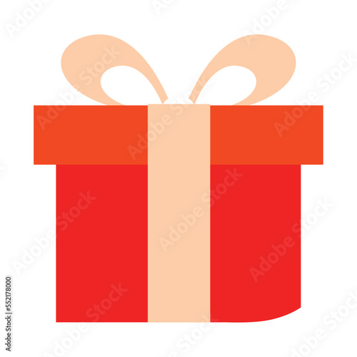 Cartoonish style isolated christmas present icon Vector