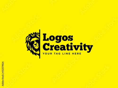 lion logo design, creative lion logo, lion logo vector, tiger logo vector, lion logo ideas, cartoon logo ideas, brand logo, professional logo, company logo vector, lion with glasses