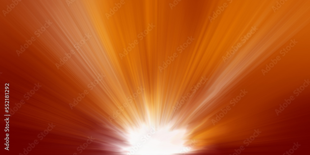 Orange and red sunbeam burst of light Orange and red sunbeam burst of light