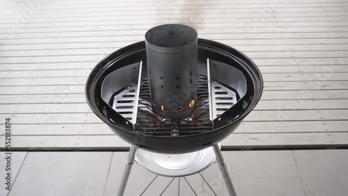 Heating Charcoal in a Kettle Charcoal BBQ