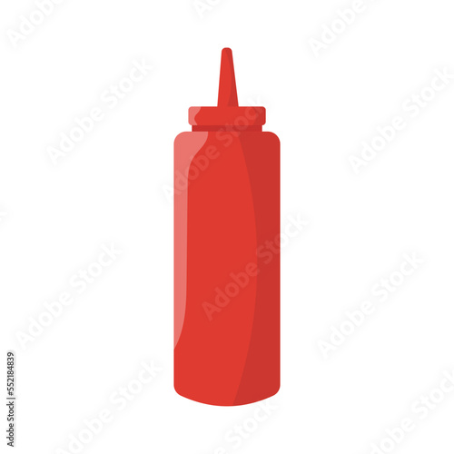 Chili Sauce Bottles Vector Illustration