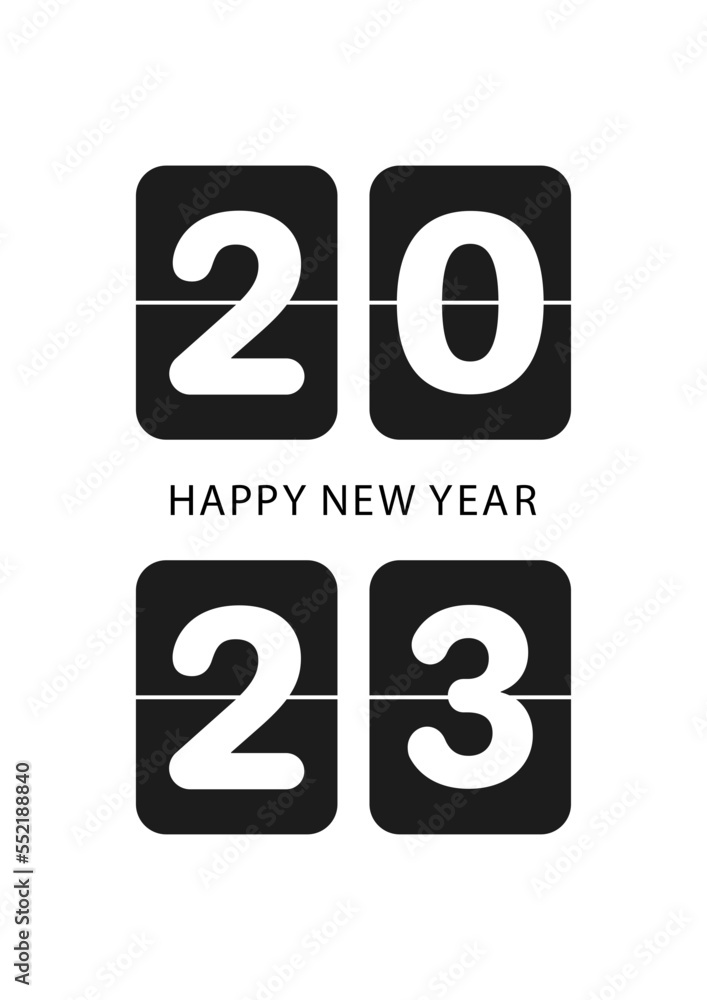 Happy New Year 2023. Vector illustration Happy New Year 2023. Vector illustration