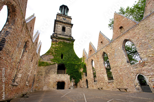 Ruins of the church of Aegidienkirche in Hanover, Germany photo
