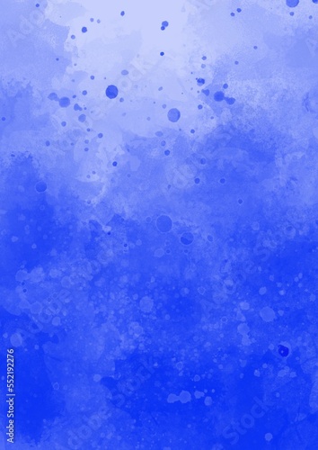 water drops on blue background