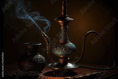 Oriental Arabic hookah with...