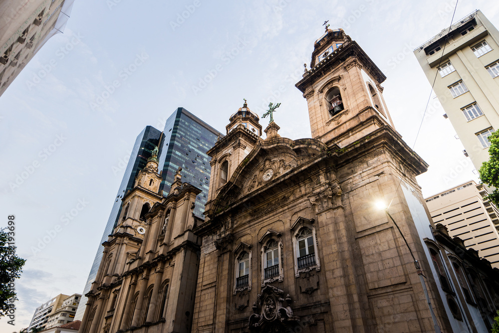 Our Lady Of Mount Carmel Church Is An Old Cathedral of Rio de Janeiro City, Brazil