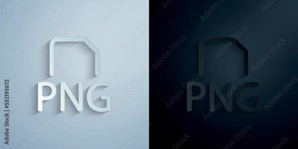 Png file paper icon with shadow vector illustration Png file paper icon with shadow vector illustration