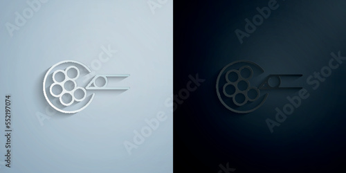 Artificial insemination, analysis paper icon with shadow vector illustration