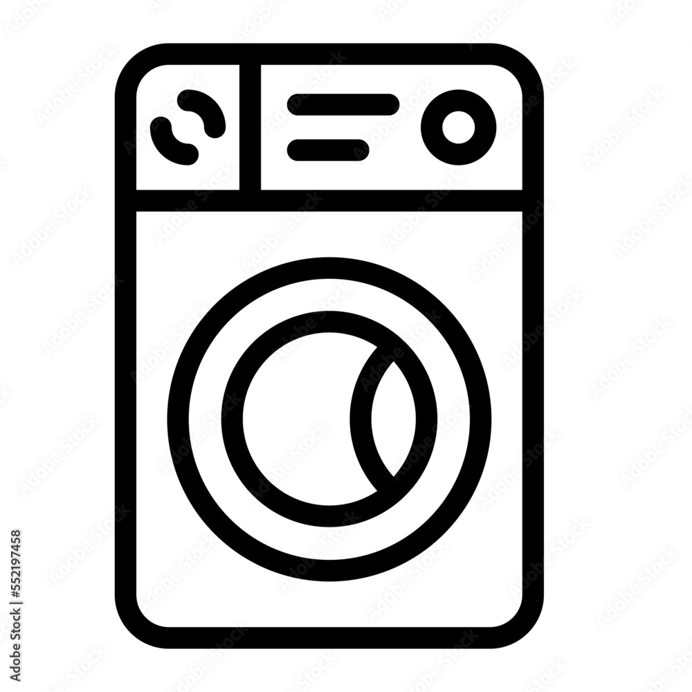 washing machine line icon washing machine line icon