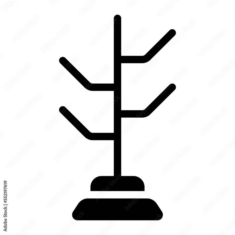 coat rack glyph icon coat rack glyph icon