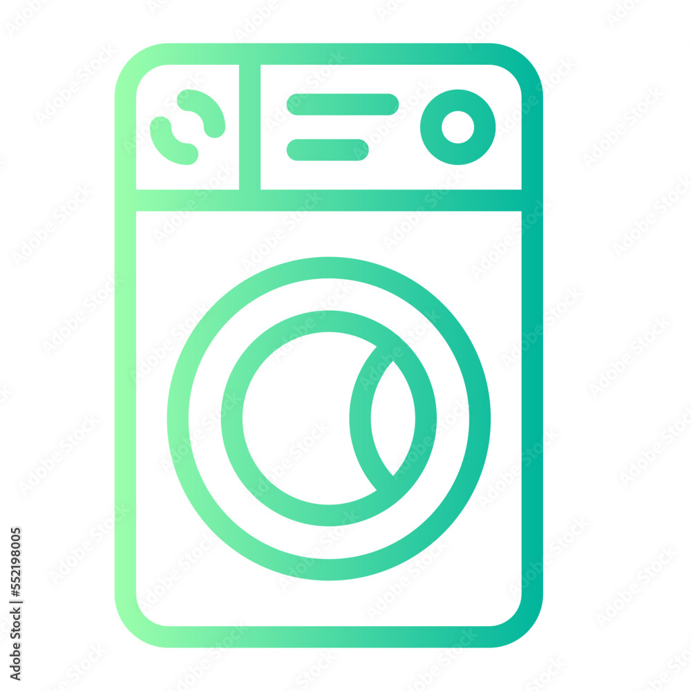 washing machine gradient icon washing machine gradient icon