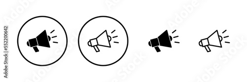 Megaphone icon vector illustration. Loudspeaker sign and symbol