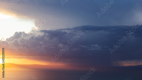 Most amazing sunset in Croatia, above Dalmatian islands. © Frane