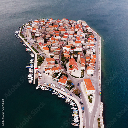 Town island Vranjic in Croatia, called little Vence.