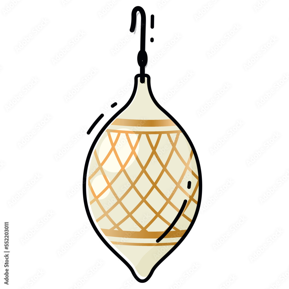 Obraz premium Isolated colored christmas ball with texture Vector