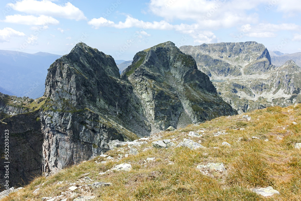 Fototapeta premium Summer landscape of Rila Mountain near Orlovets peak, Bulgaria