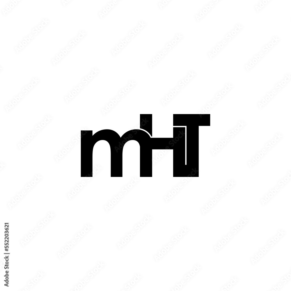 mht letter initial monogram logo design mht letter initial monogram logo design