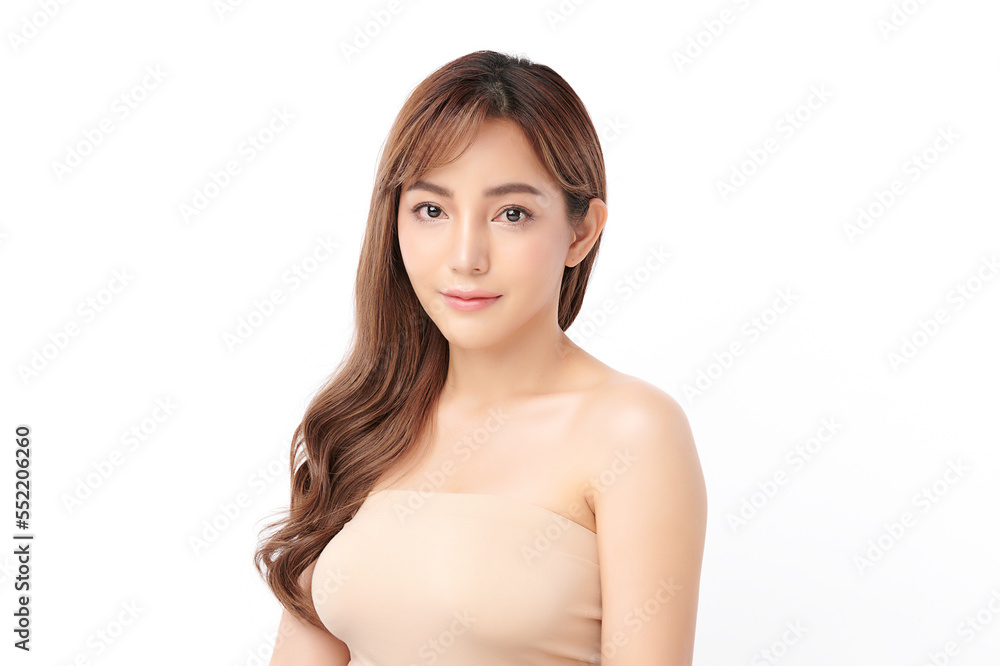 Beautiful young asian woman with clean fresh skin on white background, Face care, Facial treatment, Cosmetology, beauty and spa, Asian women portrait. Beautiful young asian woman with clean fresh skin on white background, Face care, Facial treatment, Cosmetology, beauty and spa, Asian women portrait.