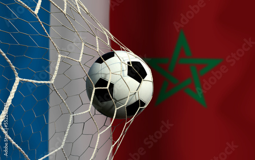 Football Cup competition between the national France and national Morocco.