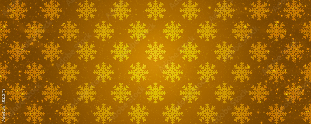 Christmas snowflakes golden background. Christmas snowflakes golden background.