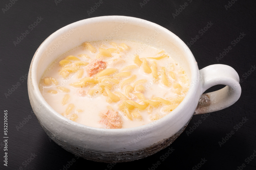 たらこクリームスープパスタ たらこクリームスープパスタ