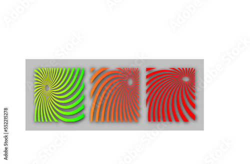 Colorful Abstract swirl background set © Sigit