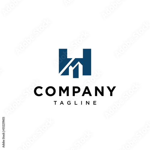 Free Download H Letter Building Vector logo icon vector Template - GFXLoad