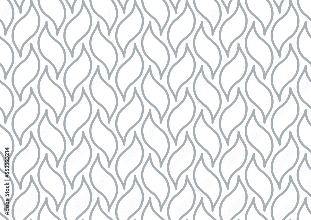 The geometric pattern with wavy lines. Seamless vector background. White and gray texture. Simple lattice graphic design. The geometric pattern with wavy lines. Seamless vector background. White and gray texture. Simple lattice graphic design.