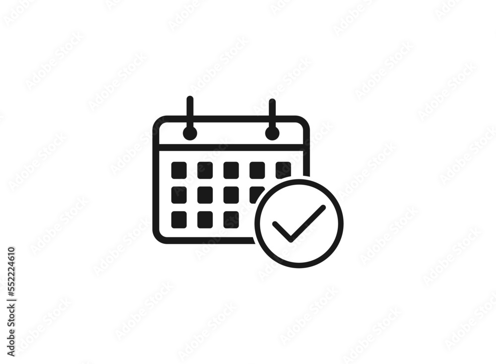 Calendar icon for mobile concepts and web apps.. Modern infographic logo and pictogram. Calendar icon for mobile concepts and web apps.. Modern infographic logo and pictogram.