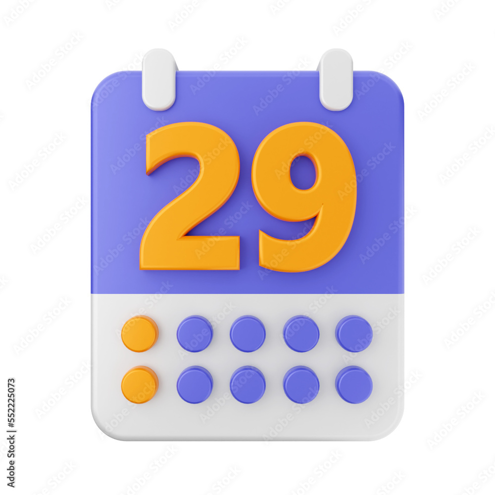 calendar icon illustration 3d render calendar icon illustration 3d render