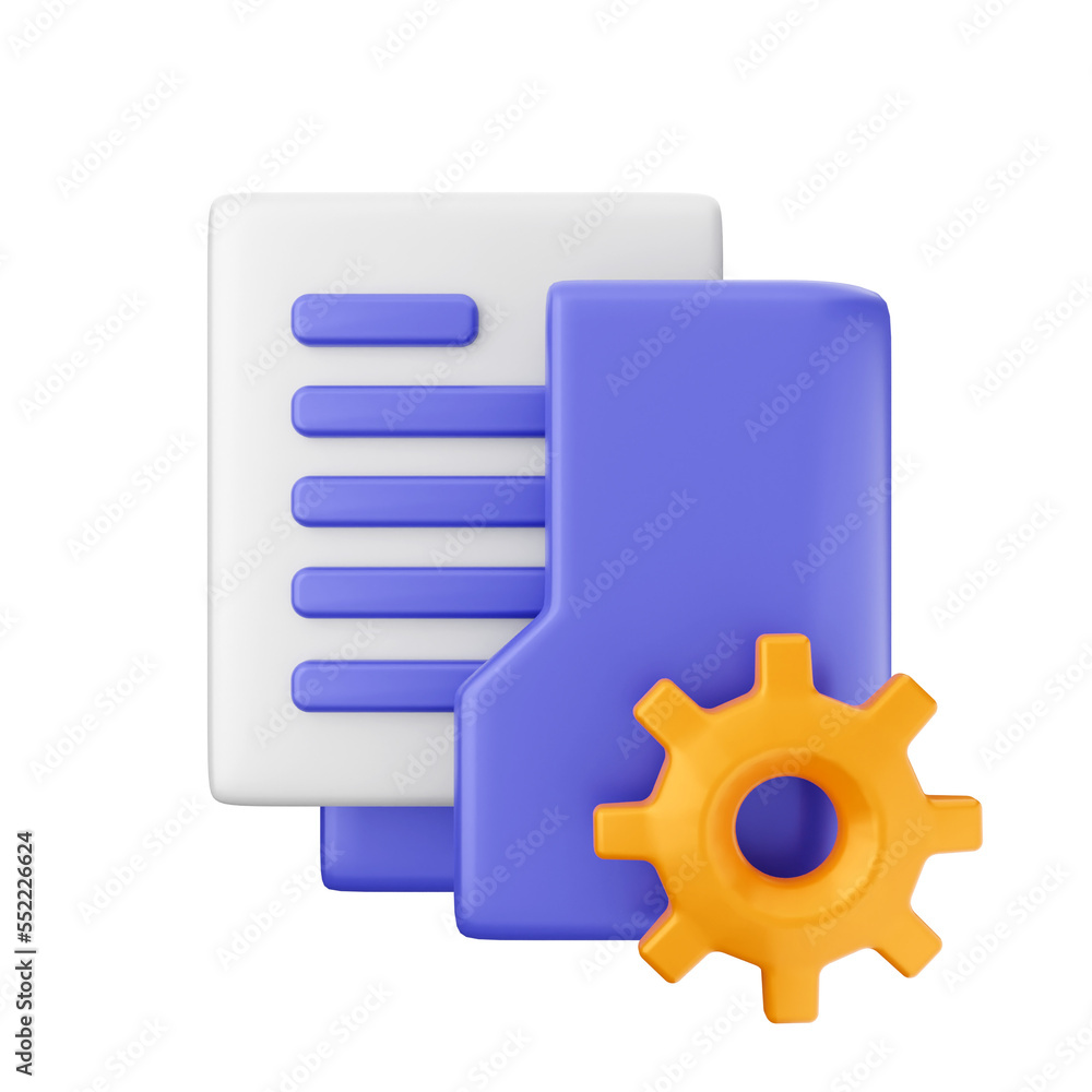 folder icon illustration 3d render folder icon illustration 3d render