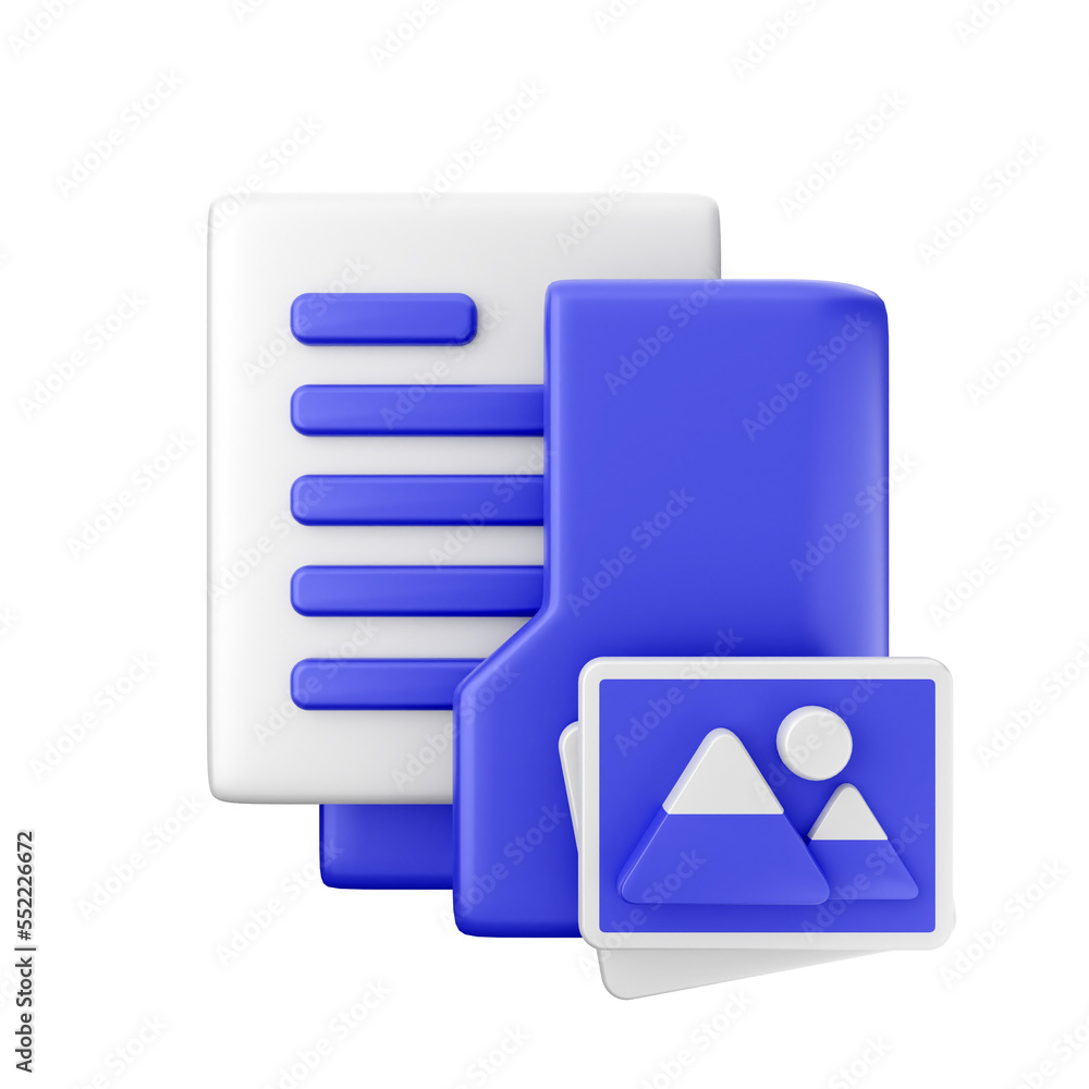 folder icon illustration 3d render folder icon illustration 3d render