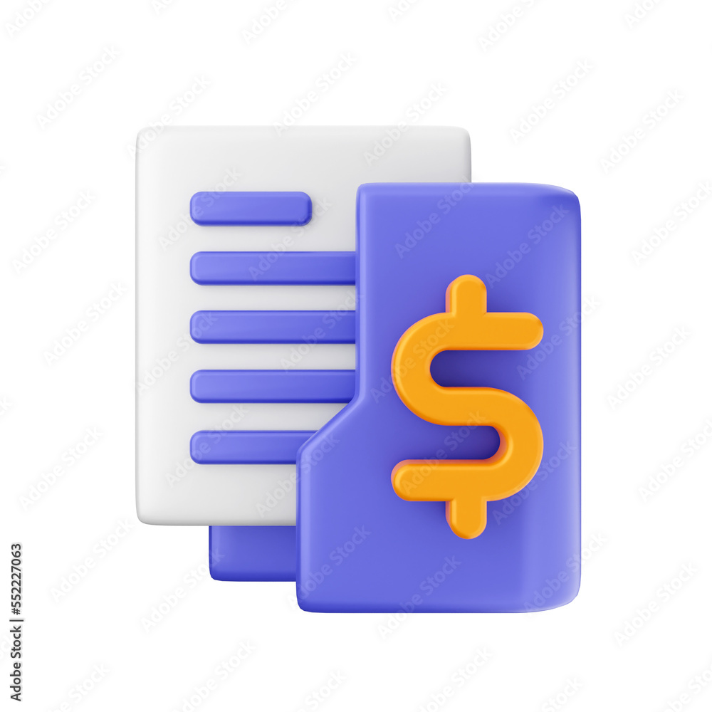 folder icon illustration 3d render