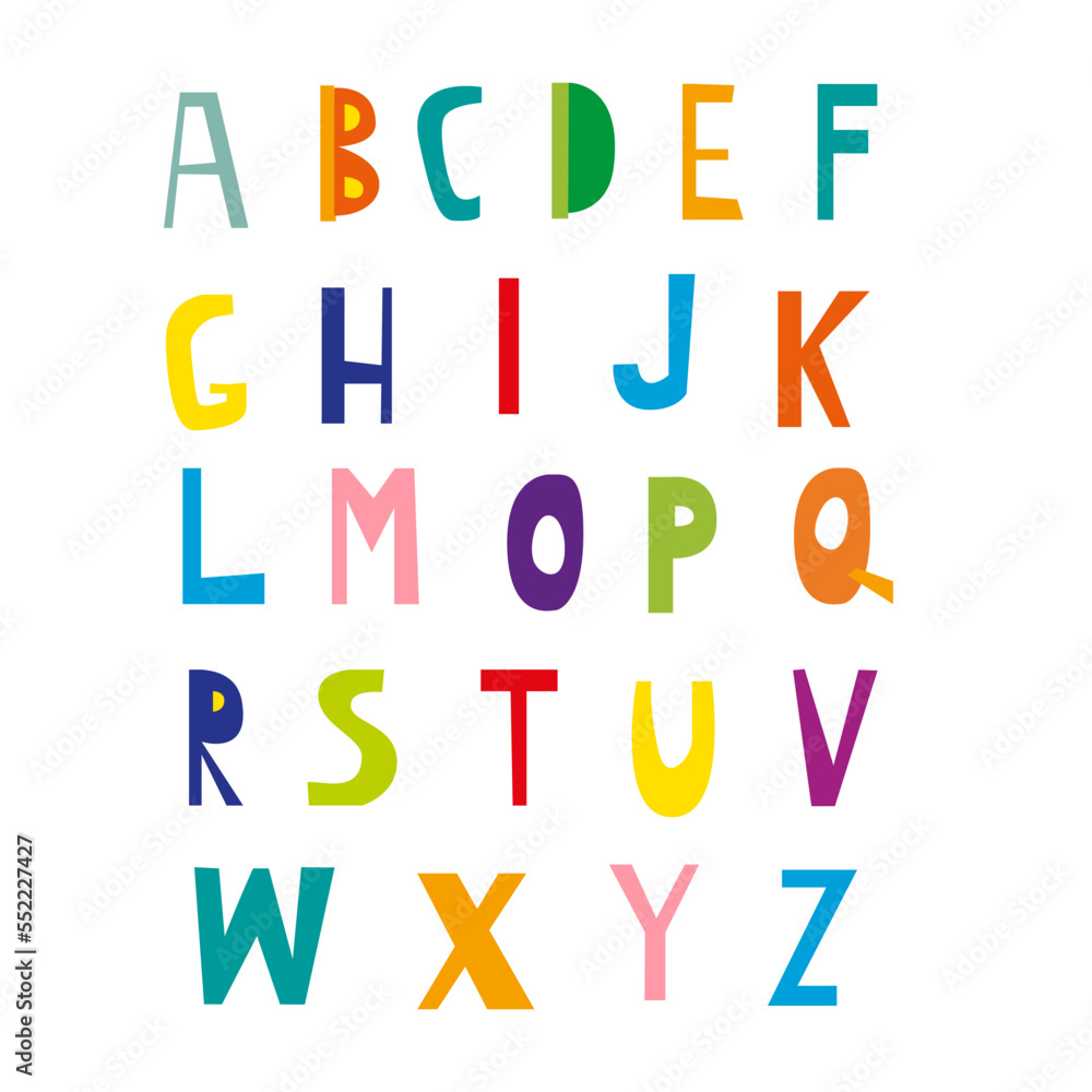 cute simple design multicolored english abc cute simple design multicolored english abc
