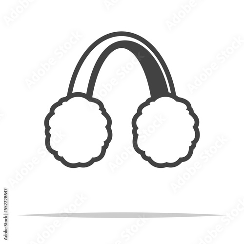 Earmuffs icon transparent vector isolated