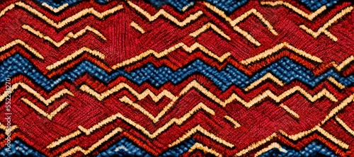 Ethnic pattern. Maasai shuka pattern. Generative AI