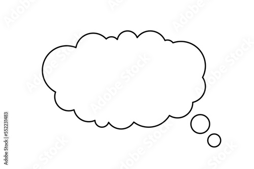 Cloud line icon. Metaphor of tenderness, imagination and dreams. Stylish logo for company or organization. Sticker for social networks and instant messengers. Cartoon flat vector illustration