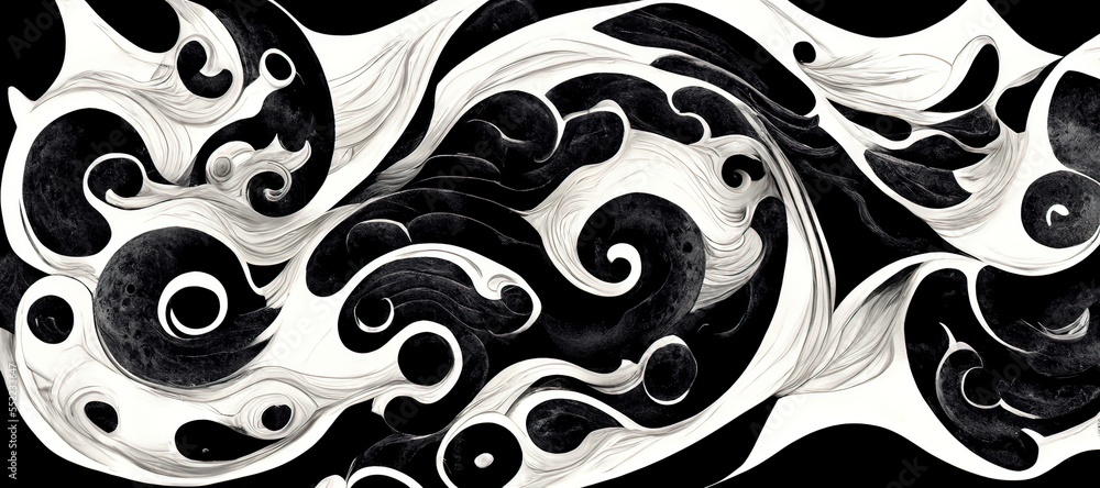 Violet swirling fabric pattern. twirl. Generative AI